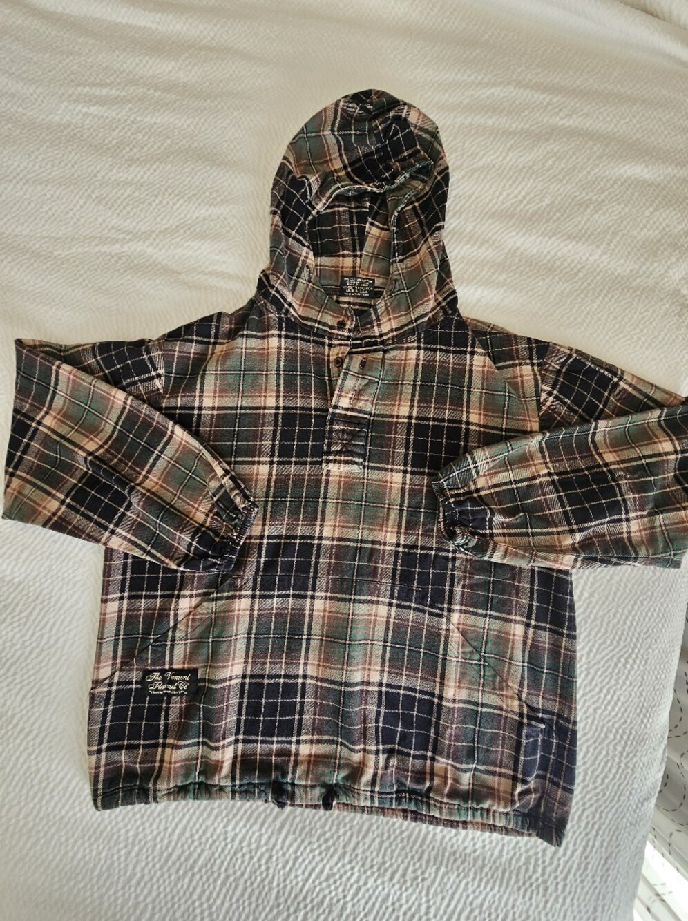 The Vermont Flannel Company Plaid Hoodie Pullover
